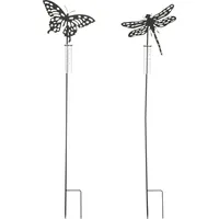 Mica decorations Gartenstecker Regenmesser 118 cm Schwarz