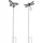 Mica decorations Gartenstecker Regenmesser 118 cm Schwarz