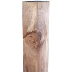 Pfosten Kolding - Holzpfosten aus druckimprägniertem Kiefernholz, braun - quadratischer 9 x 9 cm Pfosten - ideal für Zaunbau & Sichtschutz
