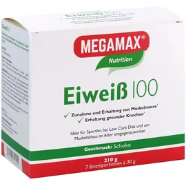 MEGAMAX Eiweiß 100 Schoko Pulver 7 x 30 g