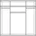 WIMEX Drehtürenschrank Cottbus 180 x 199 x 58 cm Grau/Weiß