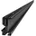 sl rack Fassadensystem Oben 4575 mm schwarz eloxiert