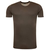 Kaipara - Merino Sportswear Rundhalsshirt Merino Shirt Herren Kurzarm Slimfit 200 (1-tlg) aus reiner Merinowolle Made in Germany grün L