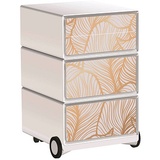 PAPERFLOW easyOffice Classic Chic Rollcontainer weiß, bunt 4 Auszüge 39,0 x 43,6 x 64,2 cm