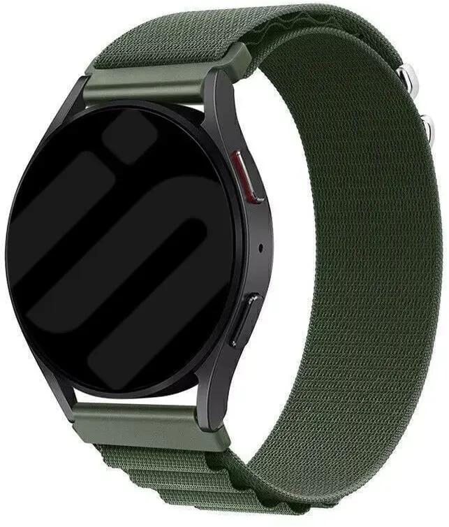 Strap-it Realme Watch S (Pro) Armband Nylon für Realme Watch S  - Grün - Alpine Loop