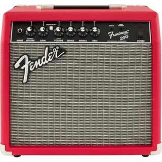 Fender Frontman 20G Combo Verstärker für Gitarre, Ideal für das Gitarrenstudium mit elektrischer Gitarre, Red