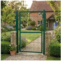 Songmics Gartentor 106 x 125 cm Grün/Stahl
