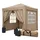 Quick Star Faltpavillon 2 x 2 m inkl. 4 Seitenteile Beige