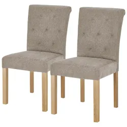 Woodford Esszimmerstuhl im 2er Set Messena , braun , Maße (cm): B: 46 H: 97 T: 54.0