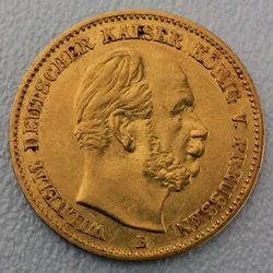 Goldmünze 5 Mark Wilhelm I. (Preußen)
