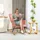 Homcom Schaukelstuhl mit Kordoptik Polyester 98 x 101 x 71 cm Rosa
