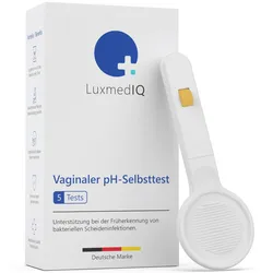 5x LuxmedIQ Vaginaler pH-Test zur Früherkennung bakterieller Infektionen - Bakterielle Vaginose 5 St