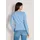 Madeleine Twinset Basic Strickjacke mit Halbarmpullover Blau 48
