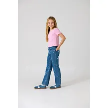 only & kids Kogjuicy Wide Leg Heart Emb Jeans Noos