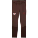 Puma FC St. Pauli Trainingshose Kinder 05 - dark chocolate/puma red 116