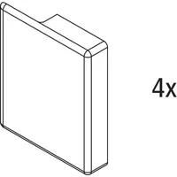 Kermi Abdeckung 2534452 Ersatzteilset, silber hochglanz