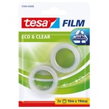 Tesa 57049-00000-13 tesafilm Eco & Clear Transparent (L x B) 10m x 19mm 2St.