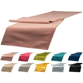 beties Samt&Sonders Serie Tischläufer ca. 40x220 cm Tischwäsche, aus deutschem Unternehmen in hochwertiger Qualität Altrosa,