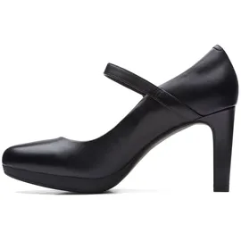 CLARKS Damen Ambyr Shine Pumpe, Black Leather,41 EU