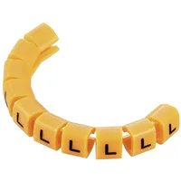 TRU Components TC-MB1/L203 Kennzeichnungsclip Aufdruck L Außendurchmesser-Bereich 3 bis
