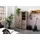 Massivmoebel24 Kleiderschrank Mango 100 x 175 x 45 cm Beige/Weiß