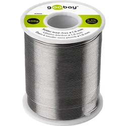 Goobay Lötzinn bleifrei O 1.0 mm 500 g - Zusammensetzung 0.3% Silber 0.7% Kupfer