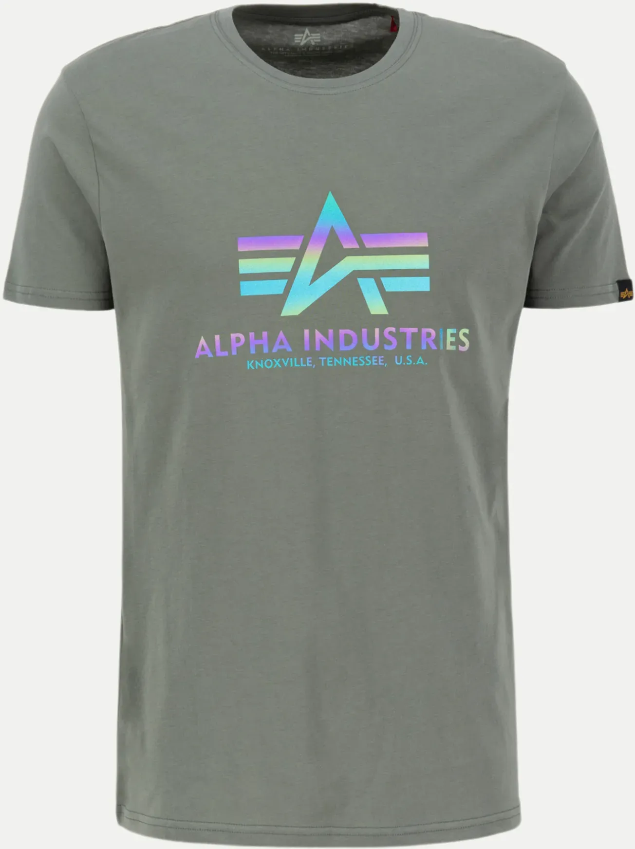 T-Shirt mit Rainbow-Logo Grau M