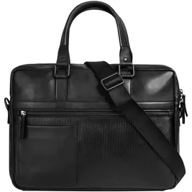 Bugatti Joel Aktentasche Leder 37 cm Laptopfach schwarz