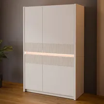 Forte Highboard 95,3 x 146,7 x 41,5 cm Beige / Khaki