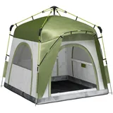 Furnicato Pop Up Zelt Kuppelzelt Automatischer Aufbau 240x240x199 Cm Grau