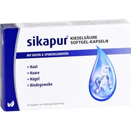 Dermapharm SIKAPUR Kieselsäure Softgel Kapseln mit Biotin 30 St