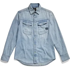 G-Star Slim Fit Jeanshemd Silber M