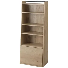 Iris Ohyama Regal, Möbel, Bücherregal, mit 1 Klapptür, Mehrzweck, Zeitgenössisch, Schlafzimmer, Wohnzimmer, Büro - Book shelf - Iwmg-5 - Aschbraun