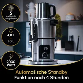 Kochmaster Aura Elektrische Samowar aus Edelstahl,