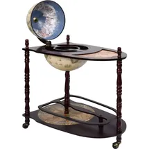 vidaXL Globus-Bartisch Eukalyptusholz Grün Freistehend