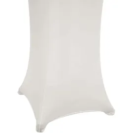 Mendler Stehtischhusse HWC-J30 Creme-beige Ø 60 cm