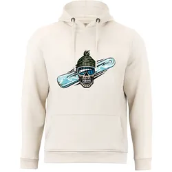 Cotton Prime® Kapuzensweatshirt Skull on Snowboarding