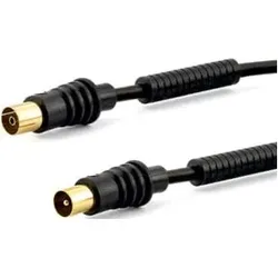 E+P Elektrik Antennenkabel 1,5m sw Gold AB301G