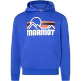 Marmot Hoodie Blau M