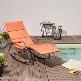 Siena Garden Aliano Schaukelliege 143 x 57 x 81 cm Rot