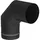 Jeremias Pellet-Line Winkel 90° Edelstahl 0,21 m schwarz
