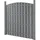 [neu.holz] WPC Lamellenzaun 180 x 193 cm Grau