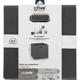 Five 5five Simply Smart Aufbewahrungsbox 31 x 31 cm 1-tlg. dunkelgrau