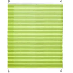 KARAT Faltrollo "Magic Mini" - Ohne Bohren - Rollo für alle Wohnbereiche - Hellgrün / 110 x 100 cm