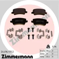 ZIMMERMANN Bremsbelagsatz, Scheibenbremse