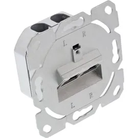 InLine Cat.6A Anschlussdose AP/UP 2x RJ45 Buchse RAL9010 weiß waagrecht