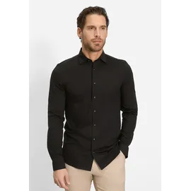 Olymp Level Five body fit, Hemd 24 / Seven extra Langer Arm", Jersey Stretch schwarz 40