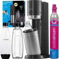 Wassersprudler SodaStream Duo Titan + 2 Flaschen + Quick Connect Kartusche - Schwarz