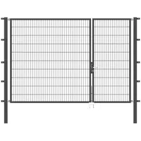 GAH Alberts Alberts Stabgitter-Doppeltor,anth,40x40 | 1000+2000x2000 | Pfosten 80x80