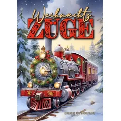 Weihnachtszüge Malbuch für Erwachsene